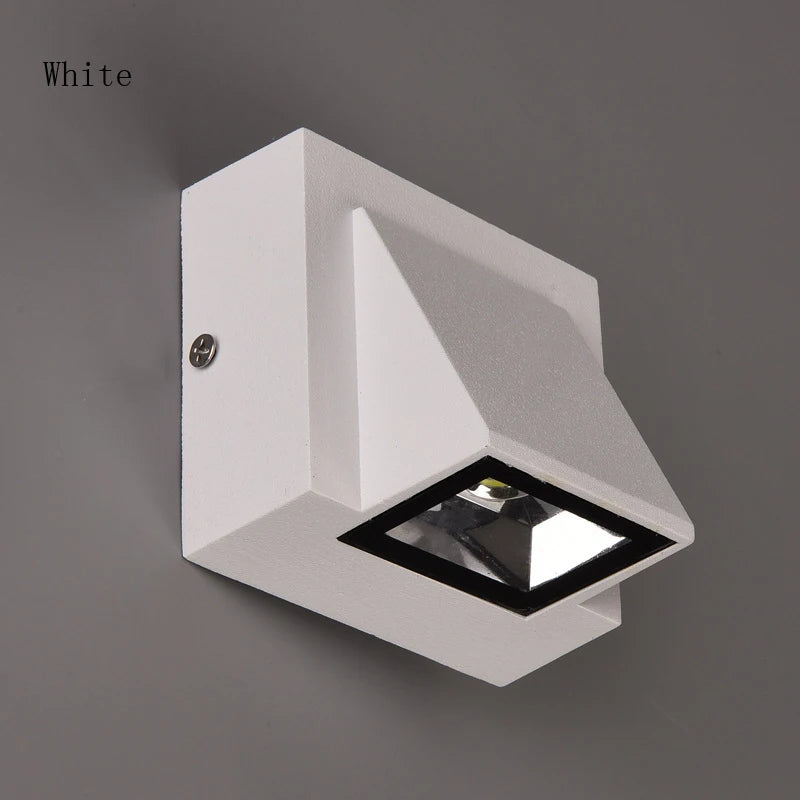 Home Decor 5W 15W LED Wall Light Indoor Outdoor Waterproof Aluminum Three-head Wall Lamp for Garden Porch Bedroom Stairs Lights